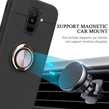 Samsung Galaxy A6 PLUS 2018 Suojakuori Kotelo (Musta)