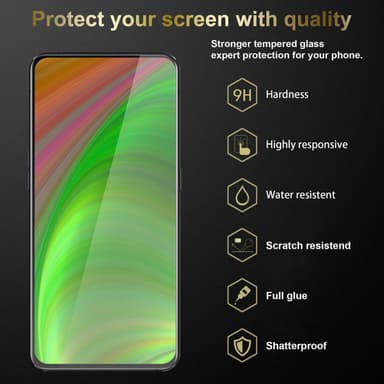 Oppo Reno2 Z Näytönsuoja Karkaistu lasi Suojakalvo