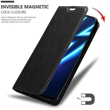 Realme 6 PRO Suojakuori Lompakkokotelo (Musta)