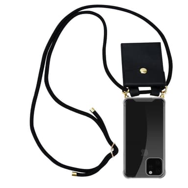 iPhone 11 PRO MAX Suojakuori Kotelo Ketju (Musta)