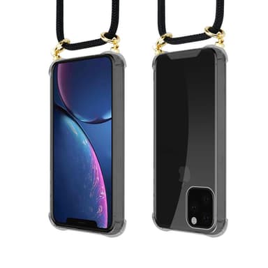 iPhone 11 PRO MAX Suojakuori Kotelo Ketju (Musta)