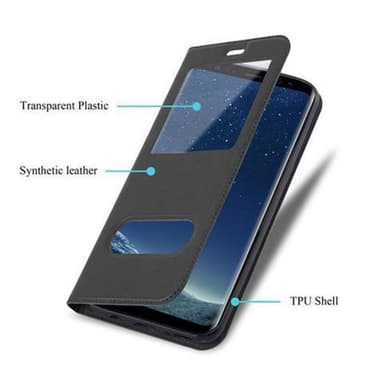 Lompakkokotelo Samsung Galaxy S8 PLUS Case (Musta)
