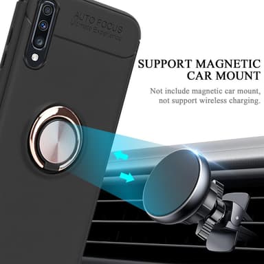Samsung Galaxy A70 / A70s Suojakuori Kotelo (Musta)