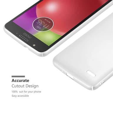Motorola MOTO E4 Suojakuori Kotelo Cover (Hopea)