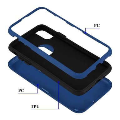 iPhone X / XS Suojakuori Kotelo (Sininen)