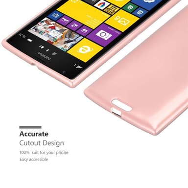 Nokia Lumia 1520 Suojakuori Kotelo (Vaaleanpunainen)