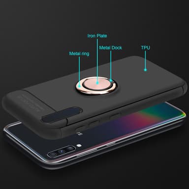 Samsung Galaxy A70 / A70s Suojakuori Kotelo (Musta)