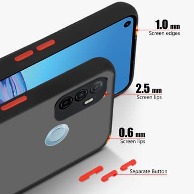 Oppo A53 Suojakuori Kotelo (Musta)