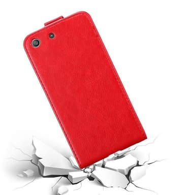Sony Xperia M5 Suojakuori Lompakkokotelo (Punainen)