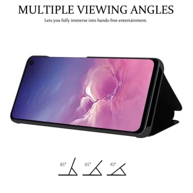Suojakuori Samsung Galaxy S10e Lompakkokotelo (Musta)