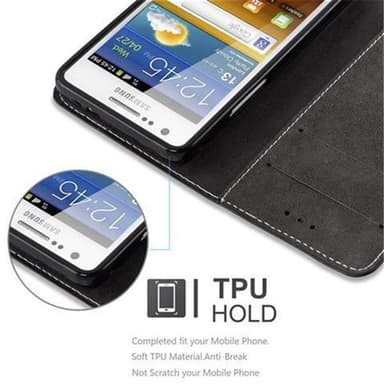 Samsung Galaxy S2 / S2 PLUS Suojakuori (Musta)