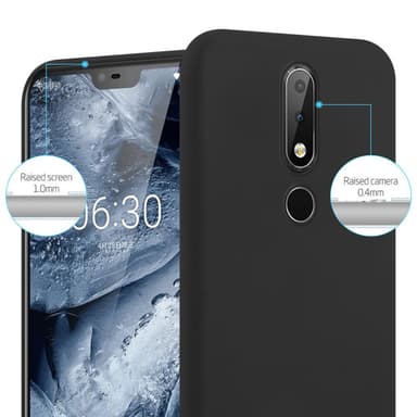Suojakuori Nokia 6.1 PLUS / X6 Kotelo (Musta)