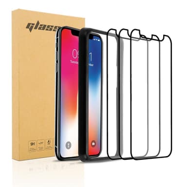 iPhone XR 3x Suojakalvo Karkaistu lasi Suojakalvo