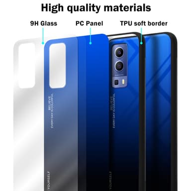 Suojakuori Vivo Y52 5G / Y72 5G Kotelo (Musta)