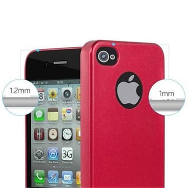 iPhone 4 / 4S Suojakuori Kotelo (Punainen)