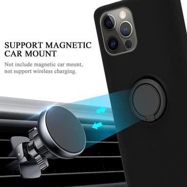 iPhone 13 Suojakuori Case Kotelo (Musta)