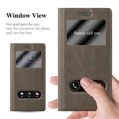 Lompakkokotelo Huawei ASCEND P7 Case (Ruskea)