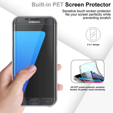 Samsung Galaxy S7 EDGE Suojakuori Cover (Läpinäkyvä)