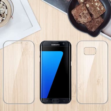 Samsung Galaxy S7 EDGE Suojakuori Cover (Läpinäkyvä)