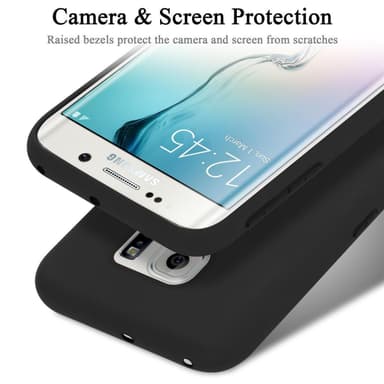 Samsung Galaxy S6 EDGE Suojakuori Kotelo (Musta)