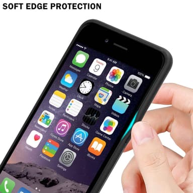 iPhone 6 PLUS / 6S PLUS Suojakuori Kotelo (Musta)