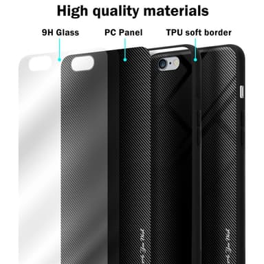 iPhone 6 PLUS / 6S PLUS Suojakuori Kotelo (Musta)