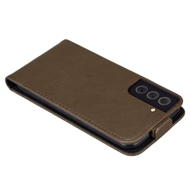 Samsung Galaxy S22 Suojakuori Lompakkokotelo (Ruskea)
