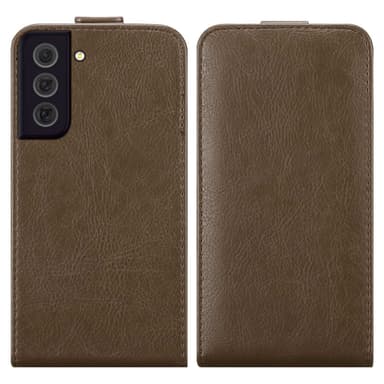 Samsung Galaxy S22 Suojakuori Lompakkokotelo (Ruskea)