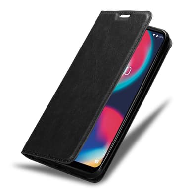 WIKO VIEW 4 Suojakuori Lompakkokotelo (Musta)