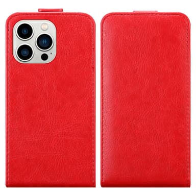 iPhone 14 PRO Suojakuori Lompakkokotelo (Punainen)