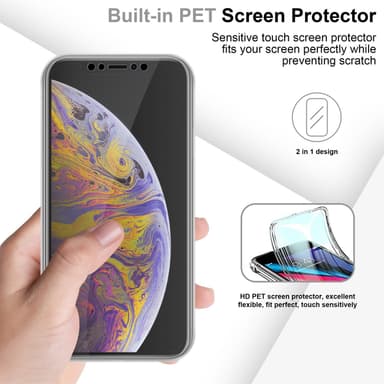 iPhone XS MAX Suojakuori Case Cover (Läpinäkyvä)