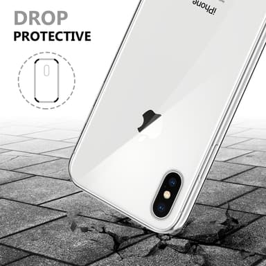 iPhone XS MAX Suojakuori Case Cover (Läpinäkyvä)
