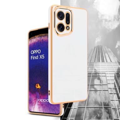 Oppo FIND X5 Suojakuori Case Cover (Valkoinen)