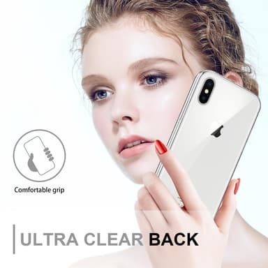 iPhone XS MAX Suojakuori Case Cover (Läpinäkyvä)