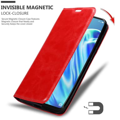 Oppo A91 Suojakuori Lompakkokotelo (Punainen)