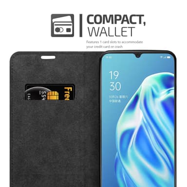 Oppo A91 Suojakuori Lompakkokotelo (Punainen)