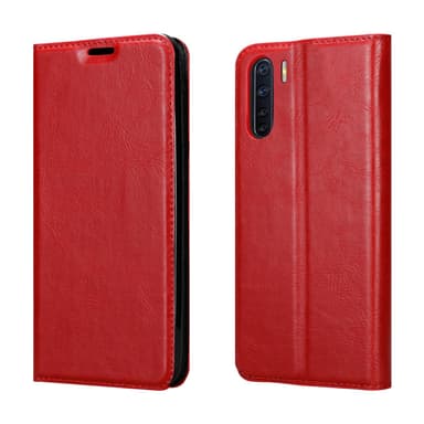 Oppo A91 Suojakuori Lompakkokotelo (Punainen)