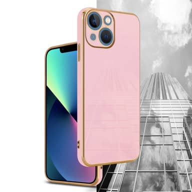 iPhone 14 PLUS Suojakuori Cover (Vaaleanpunainen)