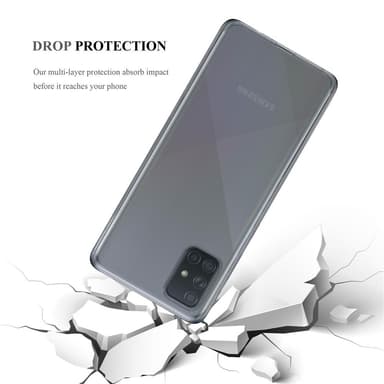 Samsung Galaxy A71 4G Suojakuori Kotelo (Läpinäkyvä)