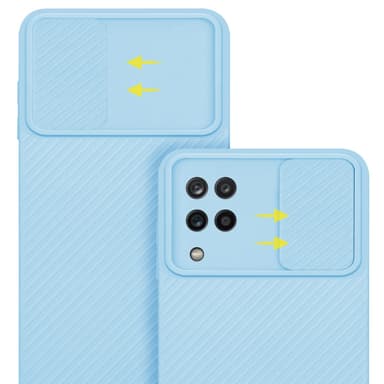 Samsung Galaxy A12 / M12 Suojakuori Kotelo (Sininen)