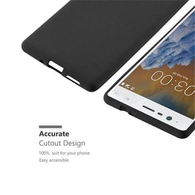 Suojakuori Nokia 3 2017 Kotelo (Musta)
