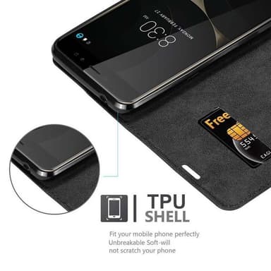 ZTE Nubia N1 LITE Suojakuori Lompakkokotelo (Musta)