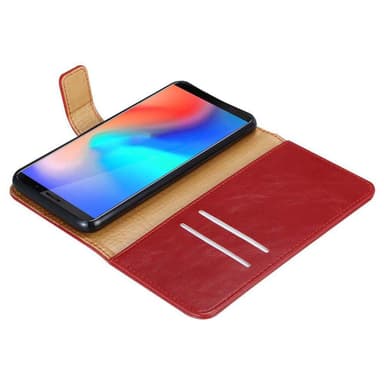 Cubot J3 PRO Suojakuori Lompakkokotelo (Punainen)