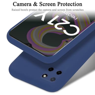 Realme C21Y / C25Y Suojakuori Kotelo (Sininen)