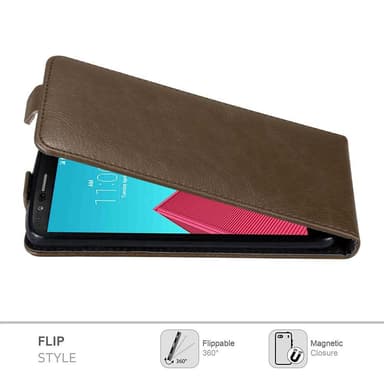 LG G4 / G4 PLUS Suojakuori Lompakkokotelo (Ruskea)