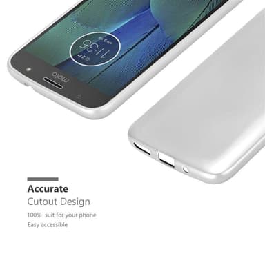 Motorola MOTO G5S PLUS Suojakuori Kotelo (Hopea)