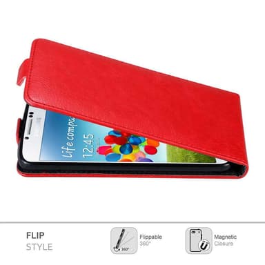 Samsung Galaxy S4 Suojakuori Lompakkokotelo (Punainen)
