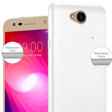 LG X POWER 2 Suojakuori Kotelo Cover (Hopea)