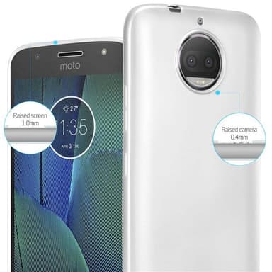 Motorola MOTO G5S PLUS Suojakuori Kotelo (Hopea)