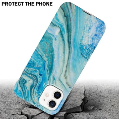 iPhone 12 / 12 PRO Suojakuori Lompakkokotelo (Sininen)